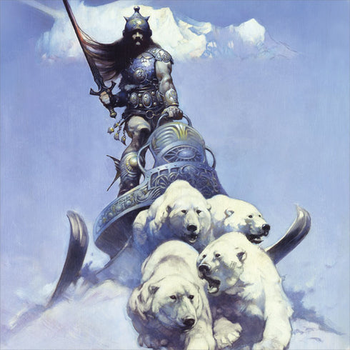 Sliver Warrior by Frazetta K95 RGB PLATINUM Mechanical Gaming Keyboard Skin